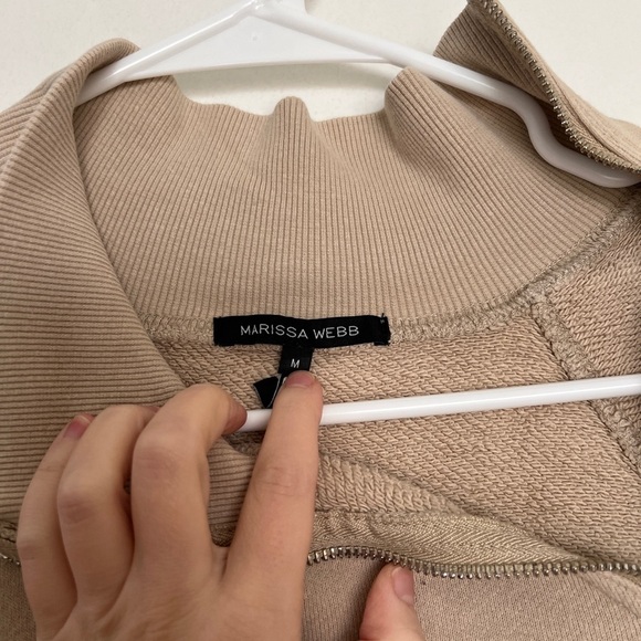 Marissa Webb Asymmetrical Quarter Zip - Picture 4 of 9